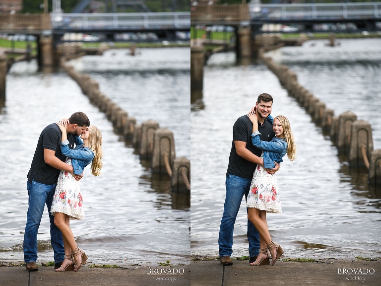 Downtown stillwater engagement