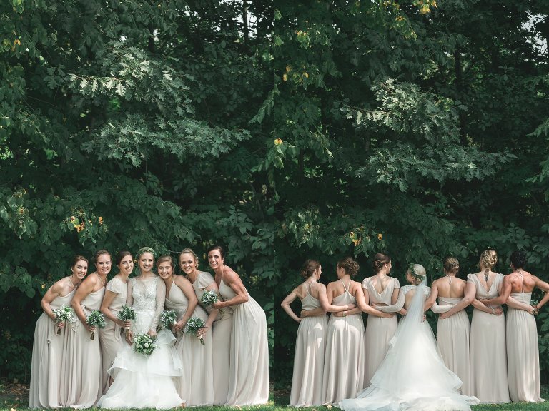 Coty with her bridesmaids