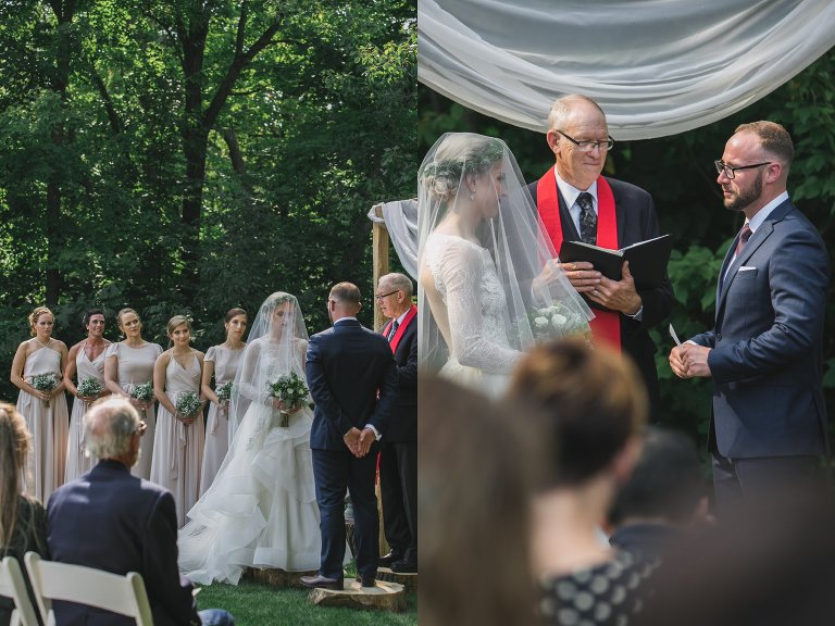 Zach and Coty's wedding ceremony