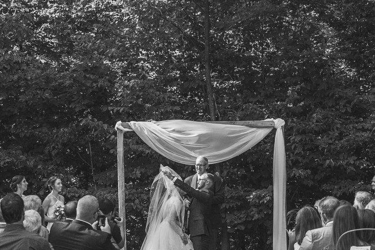 Zach removing Coty's bridal veil