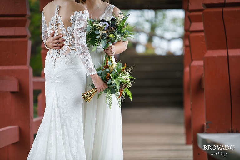 Same sex wedding at Lutsen Resort