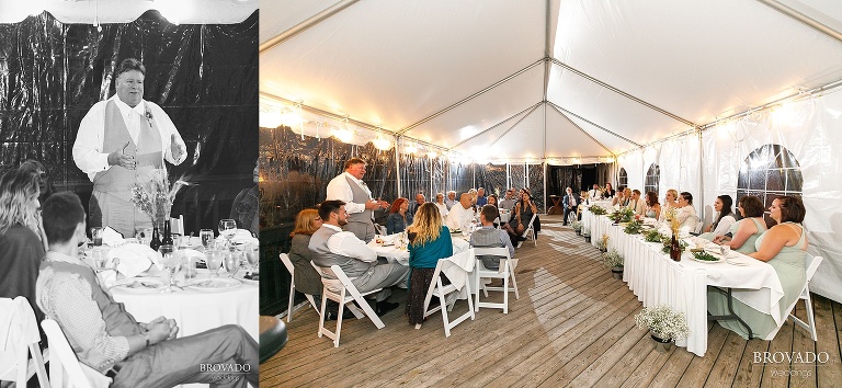 Father of the bride giving a speech