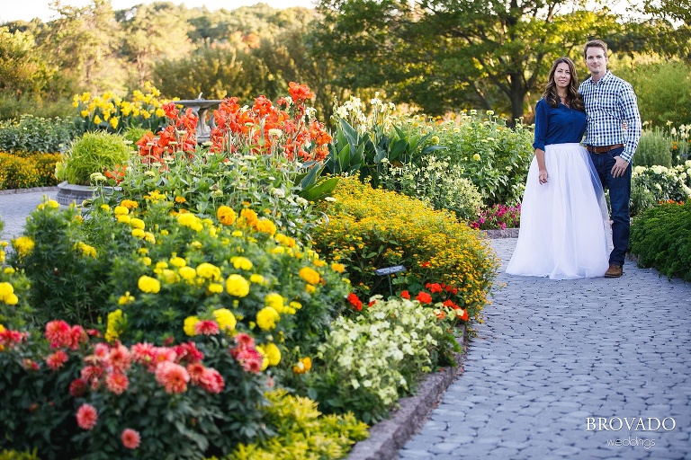 Hannah and Jason at the Minnesota Landscape Arboretum