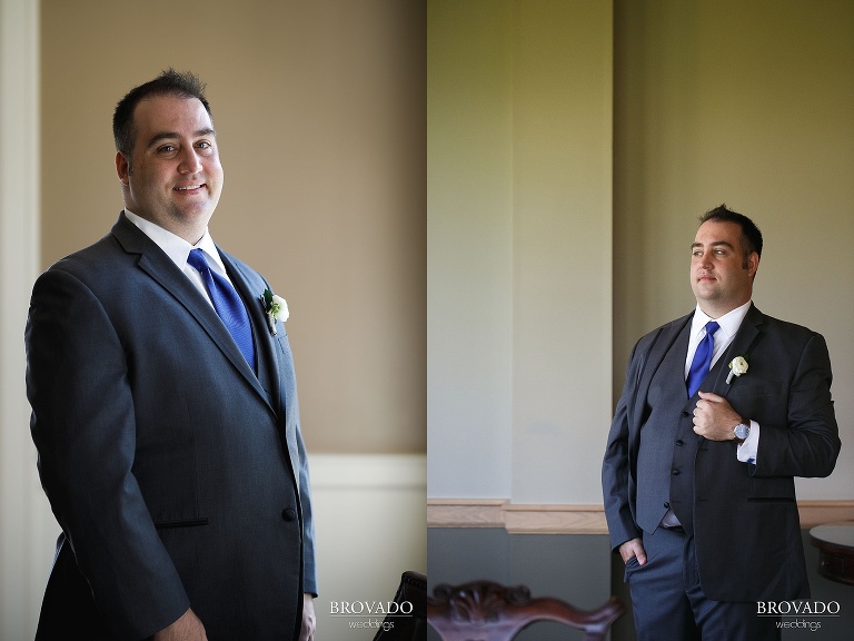 Formal portraits of groom Tom