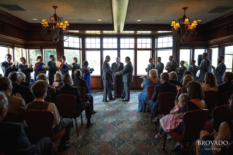 Gay wedding at Wayzata Country Club