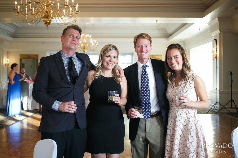 Couples posing at Wayzata Country Club reception