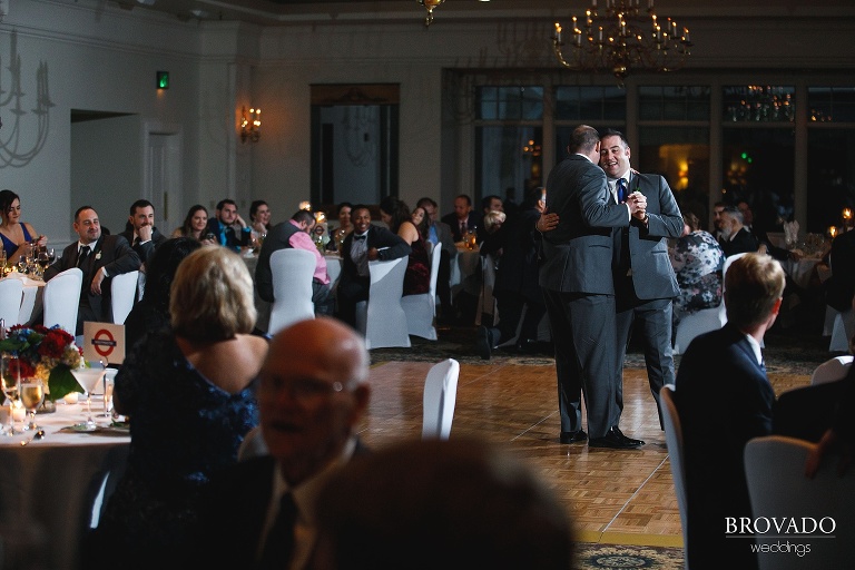 First dance at gay Wayzata Country Club wedding