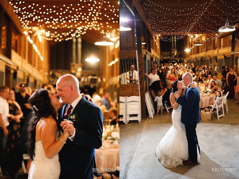 Brenna and Derek's first dance at a touch of country class