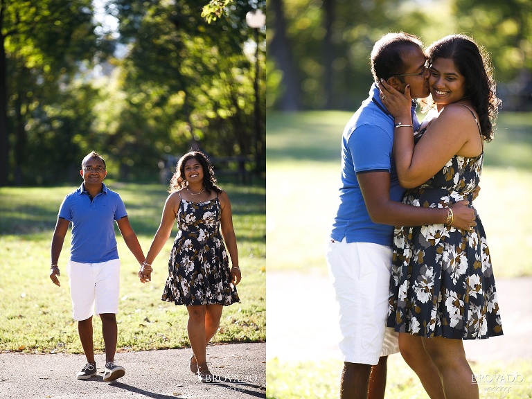 Summertime couple in Minneapolis