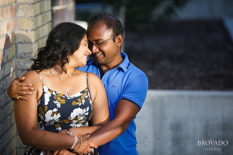 Sunlit oudoor couple shoot for Roshni and Dharmik