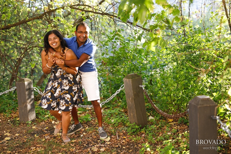 Roshni and Dharmik goofing around on st anthony main