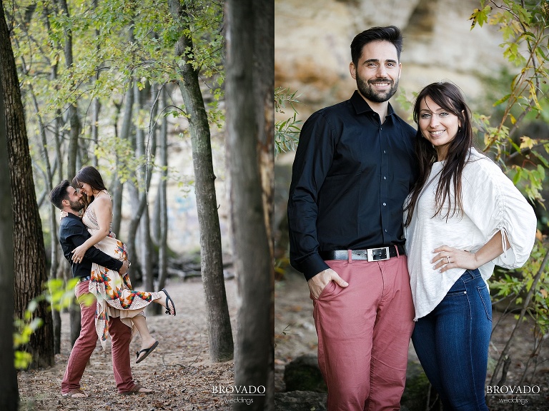 Yevgenia and Eugene on the bank of the st croix river