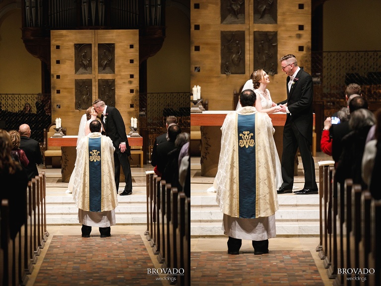 Megan and Ben's first kiss