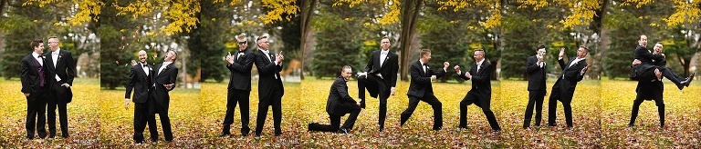 Ben individually with his groomsmen