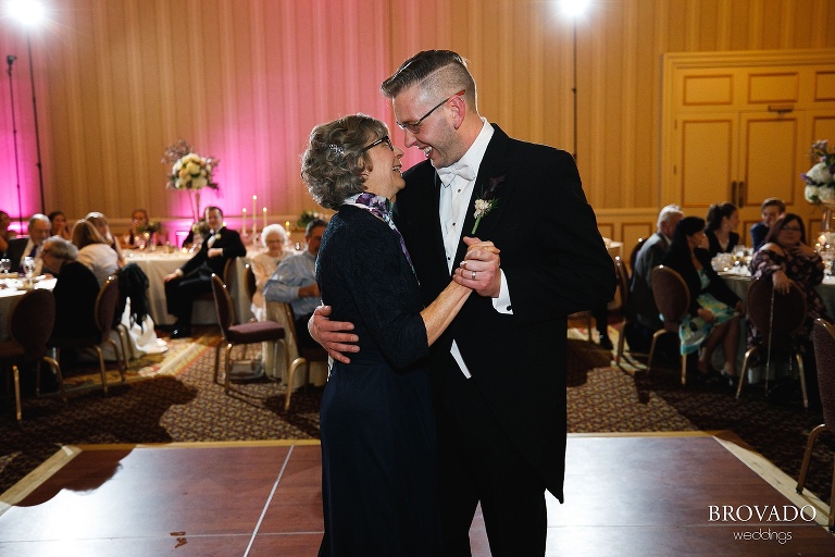 Ben dancing with his mother