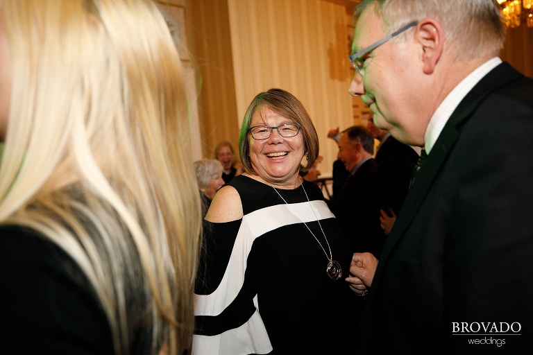 Guests dancing at st paul hotel reception