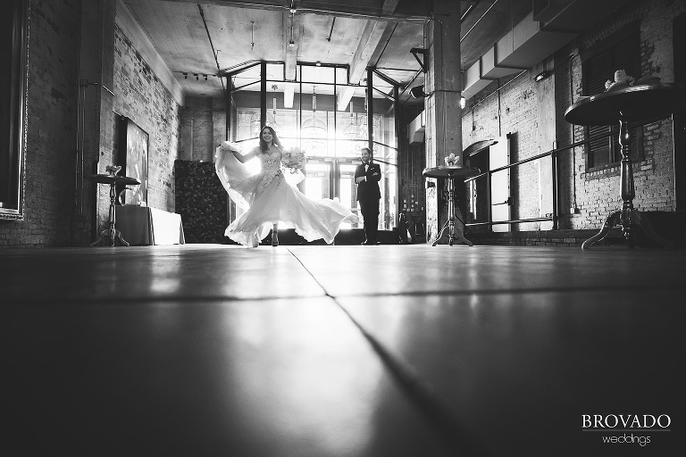 Yevgenia twirling at Aria