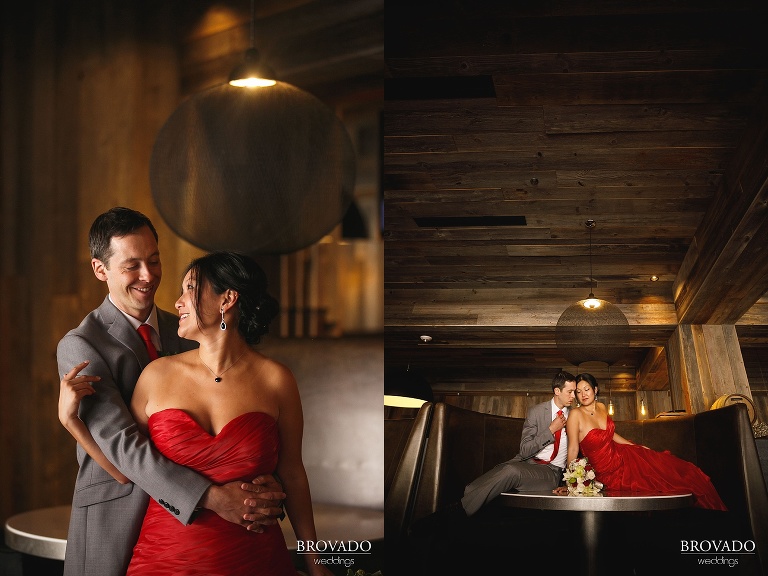 Christine and Nick in radisson blu Mall of America restaurant