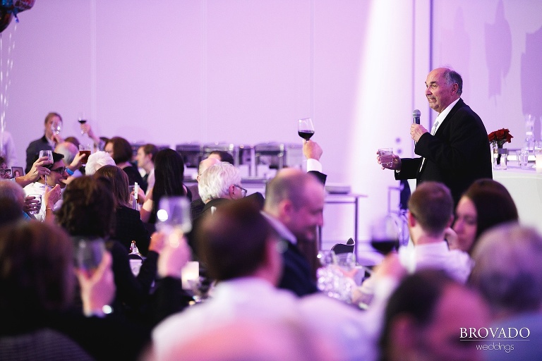 Father of the groom giving a speech