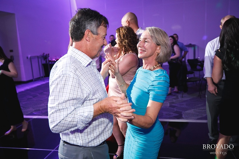 Couple dancing at bloomington wedding reception