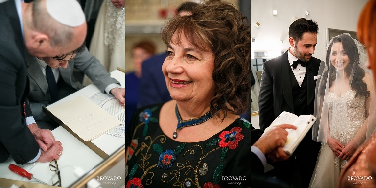 Details from Ketubah signing