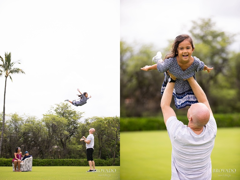 Brandon tossing Akashi in the air
