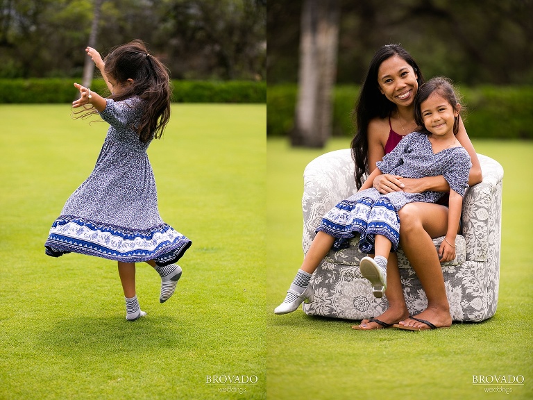 Akashi twirling with her mom