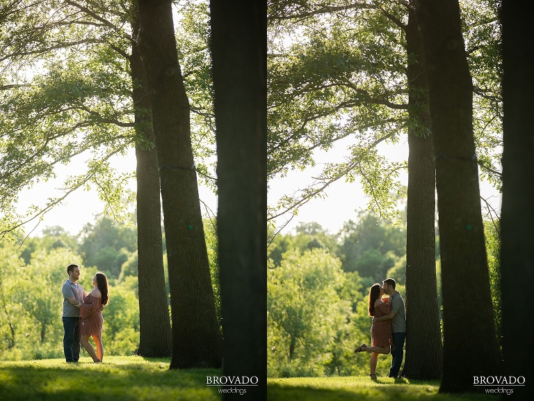 Jacquelyn and Brian kissing