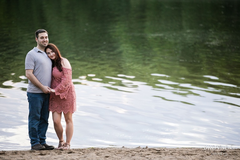 Jacquelyn and Brian lake engagement