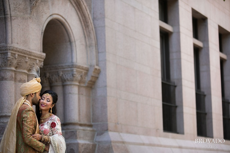 Rishi kissing Lorena on the cheek