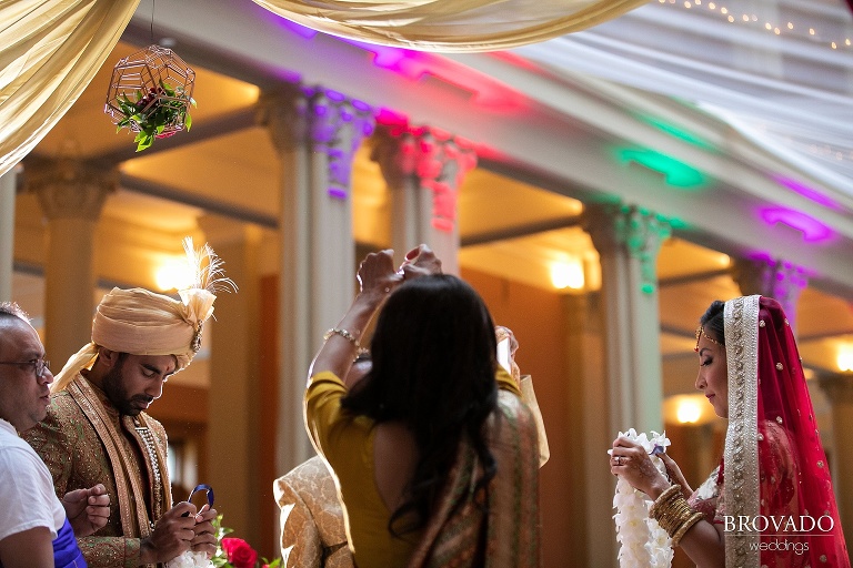 Rishi and Lorena on either side of antarpat