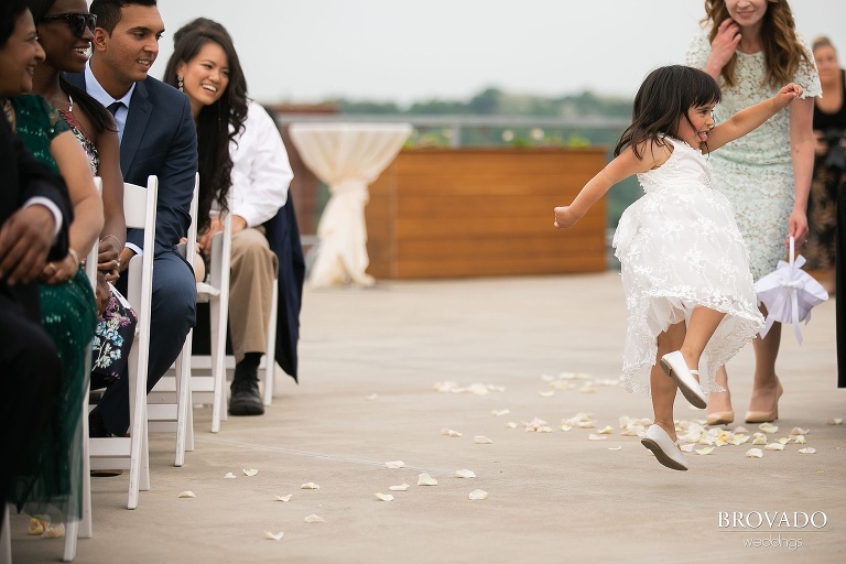 Flower girl dancing