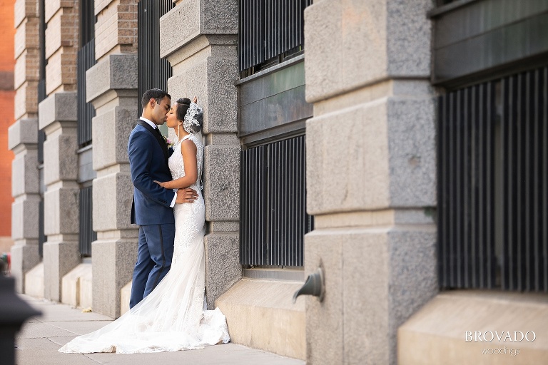 Rishi and Lorena kissing on st paul street