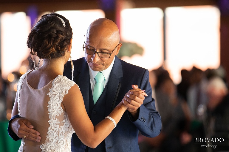 Lorena and her father's first dance
