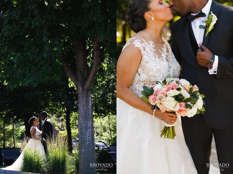 Bride and groom portraits at mcnamara