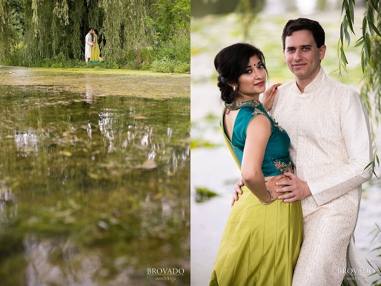 Sruti and Ethan engagement poses