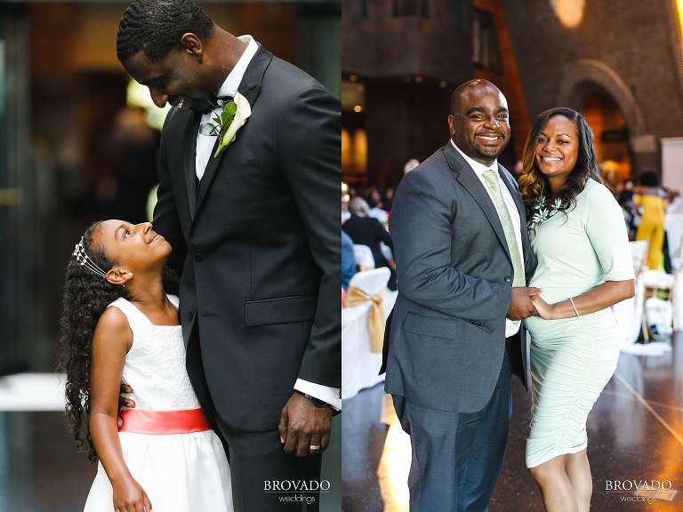 Glenn posing with his daughter