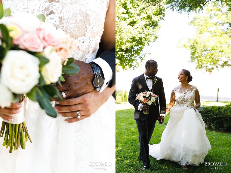 closeup of wedding rings