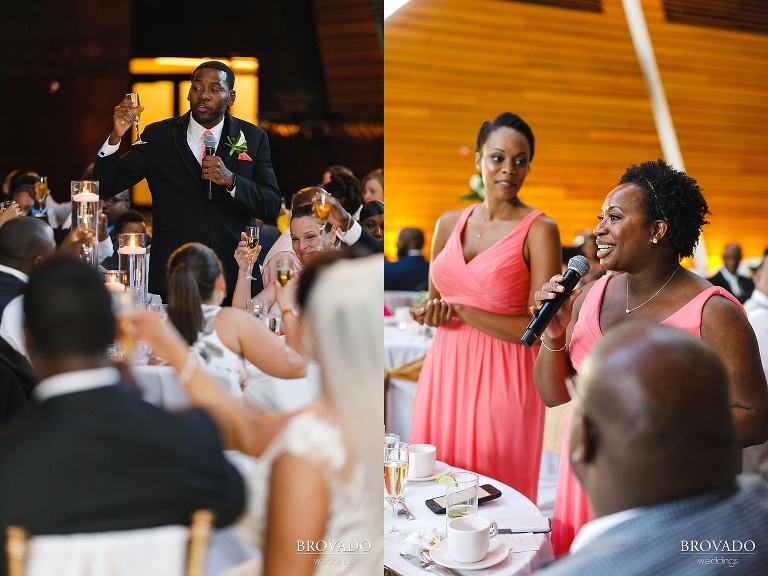 speeches by wedding party members