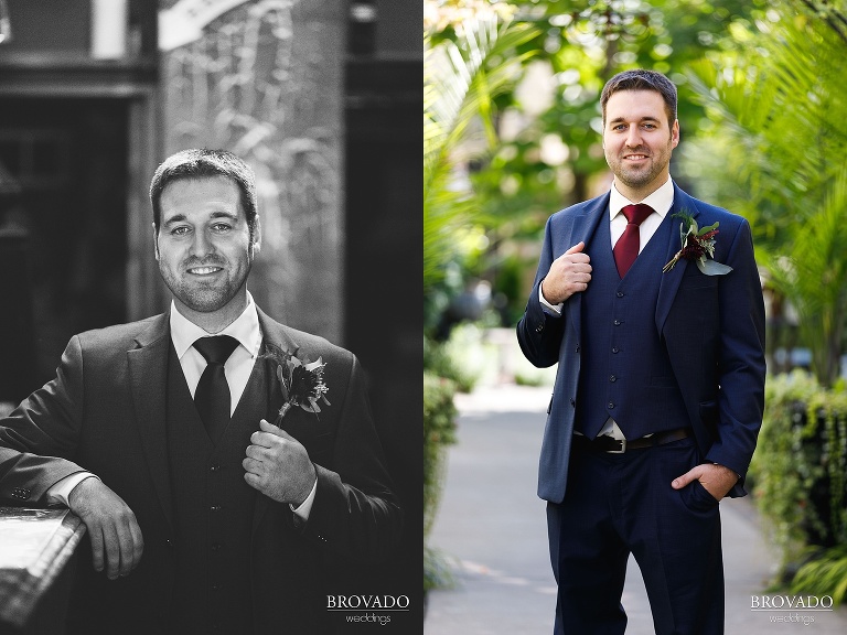 Brian posing inside and outside of Kellerman's Event Center