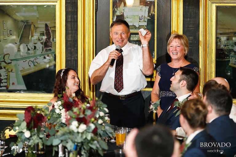 Wedding reception speech