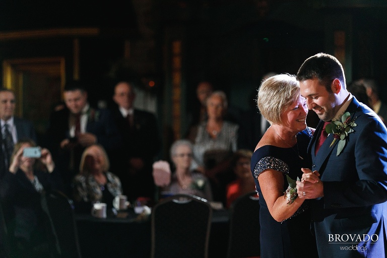 Brian dancing with his mother