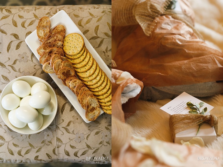 snacks for getting ready before the wedding