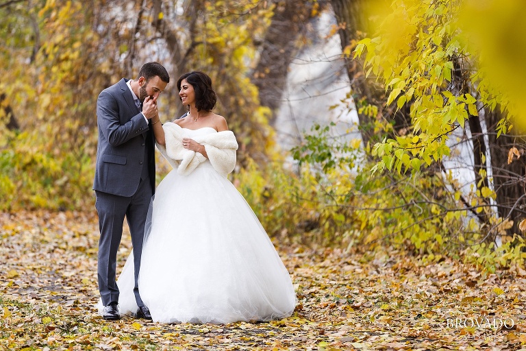 groom kissing Stephanie's hand