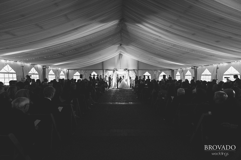 black and white jewish wedding ceremony photo