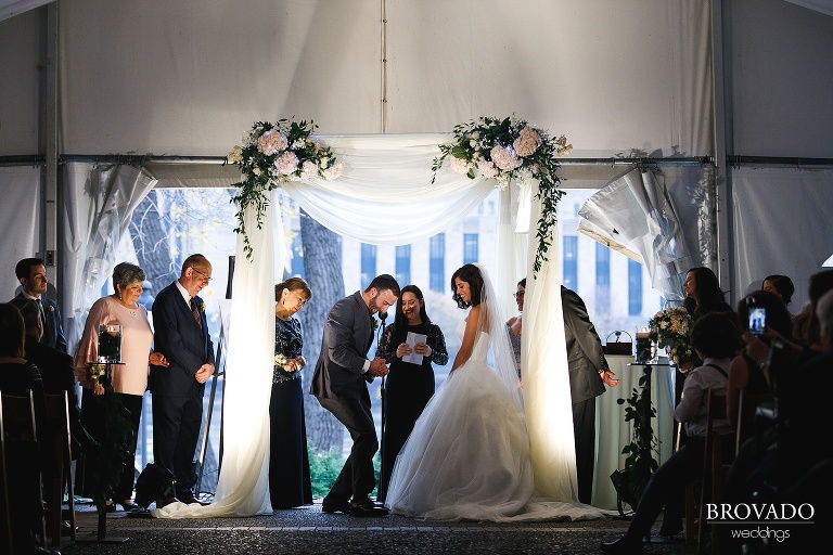 groom smashing the glass