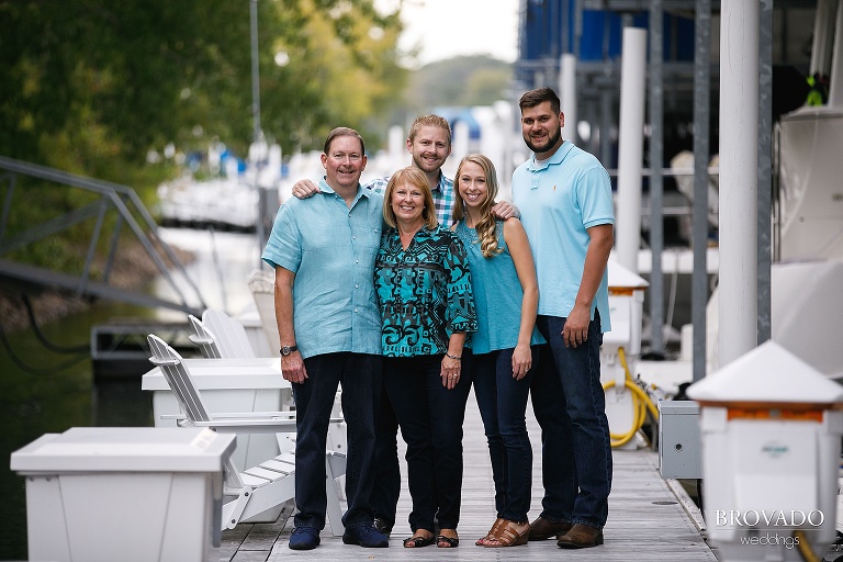 Family on st croix marina dock