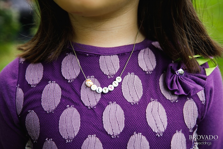 Closeup of olyvia's bead necklace