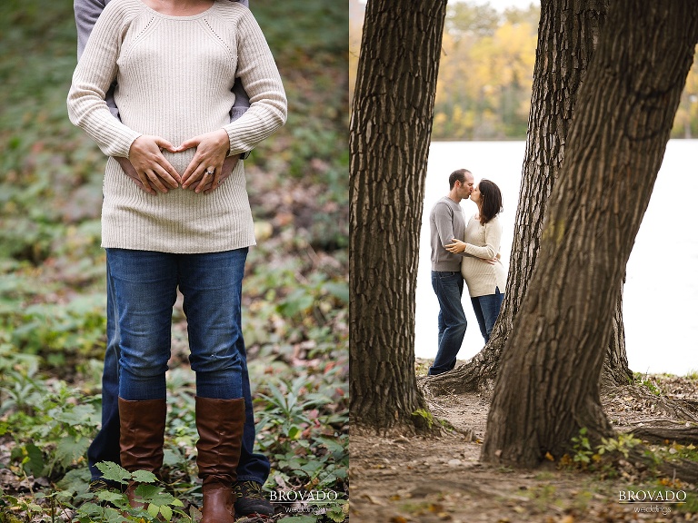 Lakeside maternity shoot