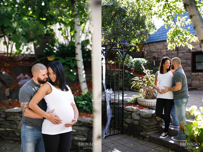 Sweet outdoor Minneapolis maternity shoot